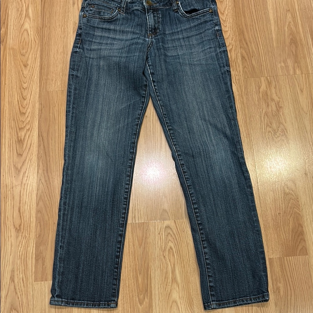 Kut From The Kloth Distressed Classic Jeans Size 6 - Picture 5 of 15